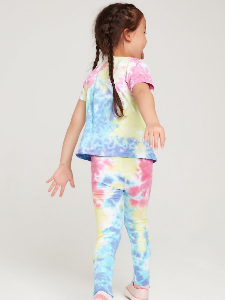 M&Co Blue Tie Dye Leggings - Image 2 of 5