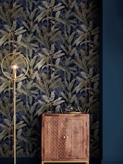 Graham & Brown Blue Borneo 10M Wallpaper - Image 1 of 3