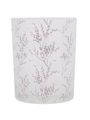 Laura Ashley Pussy Willow Glass Hurricane Candle Holder - Image 2 of 4