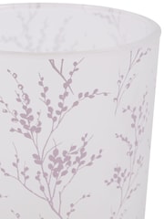 Laura Ashley Pussy Willow Glass Hurricane Candle Holder - Image 4 of 4