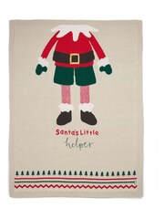 Mamas & Papas Brown My First Christmas Small Knitted Elf Blanket - Image 2 of 3