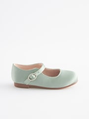 Sage Green Standard Fit (F) Bridesmaid Collection Mary Jane Occasion Shoes - Image 2 of 7