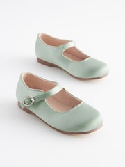 Sage Green Standard Fit (F) Bridesmaid Collection Mary Jane Occasion Shoes - Image 3 of 7