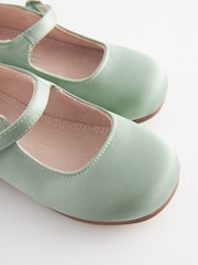 Sage Green Standard Fit (F) Bridesmaid Collection Mary Jane Occasion Shoes - Image 4 of 7