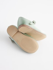 Sage Green Standard Fit (F) Bridesmaid Collection Mary Jane Occasion Shoes - Image 7 of 7