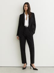 Reiss Black Gabi Tall Tailored Single Breasted Suit Blazer - Image 1 of 7
