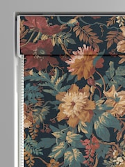 Graham & Brown Dusk Blue Florenzia Made to Measure Roman 100% Cotton Blind - Image 3 of 6