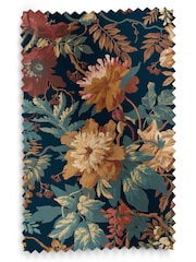 Graham & Brown Dusk Blue Florenzia Made to Measure Roman 100% Cotton Blind - Image 6 of 6