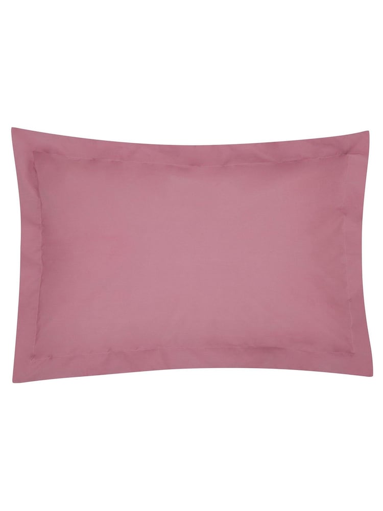 Laura Ashley Set of 2 Mulberry Red 400 Thread Count 100% Cotton Pillowcase - Image 1 of 1