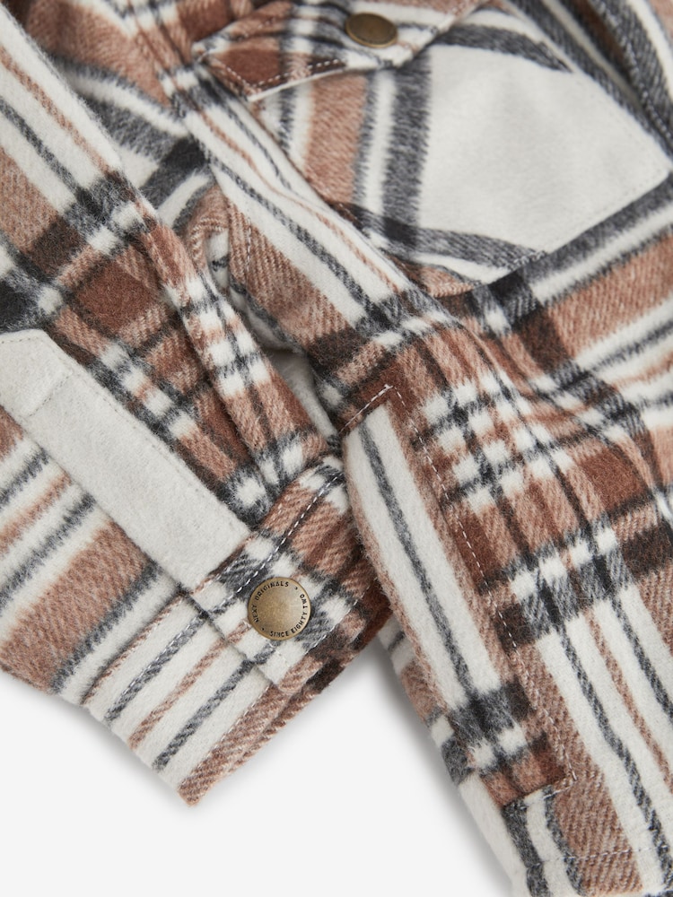 Grey Check Hooded Shacket (3mths-7yrs) - Image 9 of 9 Grey Check Hooded Shacket (3mths-7yrs) - Image 9 of 9
