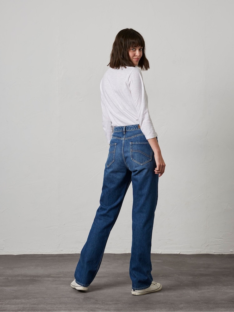 FatFace Blue Sutton Straight Jeans - Image 2 of 4 FatFace Blue Sutton Straight Jeans - Image 2 of 4