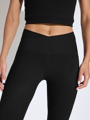 Black Next Active Sports Yoga Wrap Waist Capri Leggings - Image 5 of 6