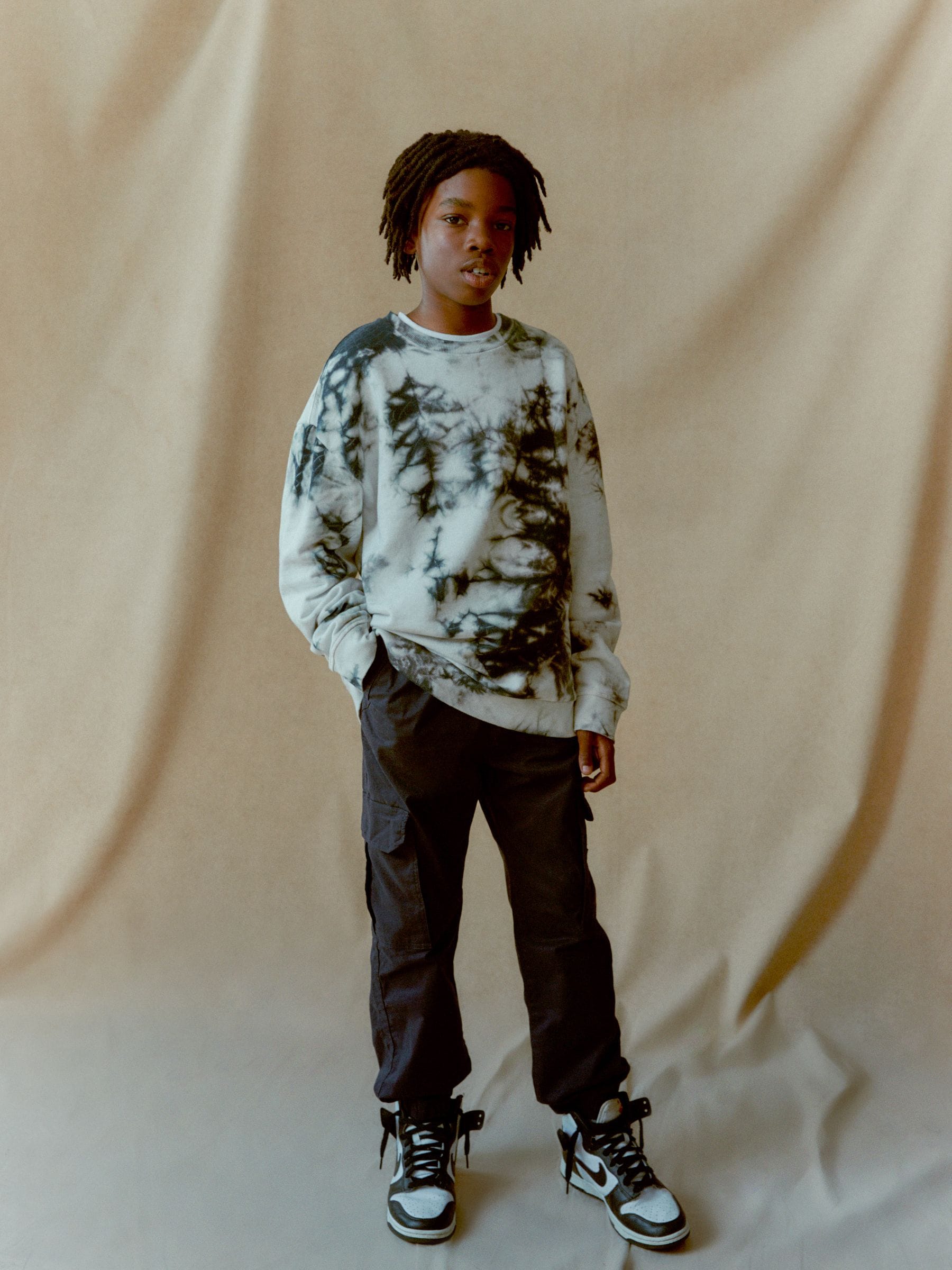 Navy blue cargo jogger pants online