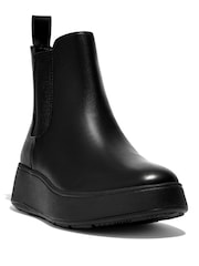 Fitflop Leather F-Mode Flatform Chelsea Boots - Image 2 of 7