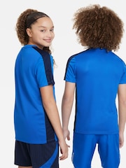 Nike Royal Blue /Navy/White Dri-FIT Academy Training T-Shirt - Image 4 of 7