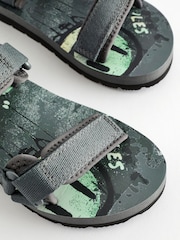Grey Graffiti Trekker Sandals - Image 6 of 6