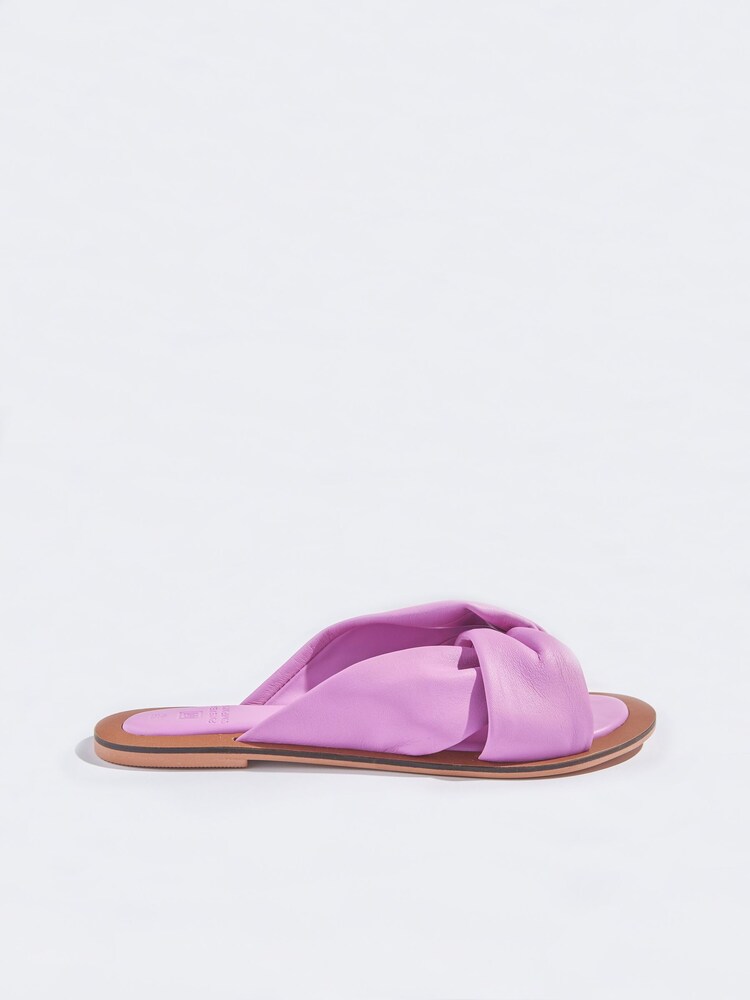 rožnata - Usnjeni sandali natikači z zavitim detajlom Forever Comfort® - Slika 2 iz 5 rožnata - Usnjeni sandali natikači z zavitim detajlom Forever Comfort® - Slika 2 iz 5