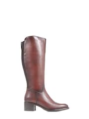 Jones Bootmaker Donatella Black Knee High Leather Boots - Image 1 of 5