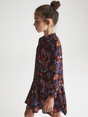 Reiss Navy Print Misha 4-9 yrs Printed Dress - Image 1 of 8