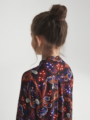 Reiss Navy Print Misha 4-9 yrs Printed Dress - Image 7 of 8