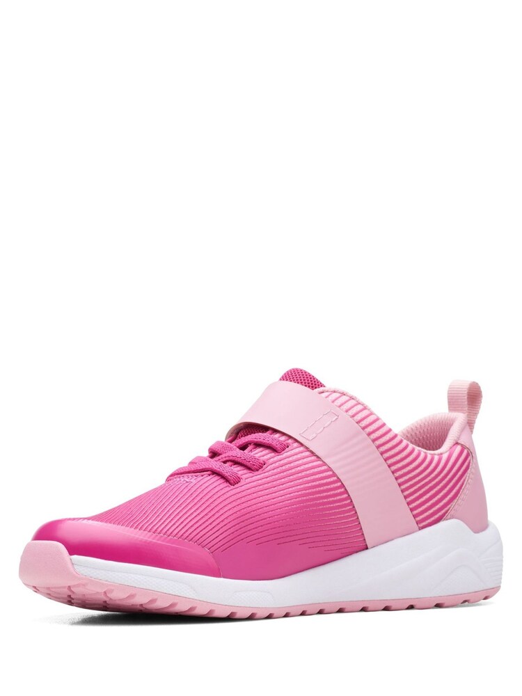 Clarks Pink Multi Fit Older kids Aeon Trainers - Image 4 of 7