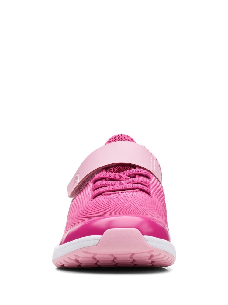 Clarks Pink Multi Fit Older kids Aeon Trainers - Image 5 of 7