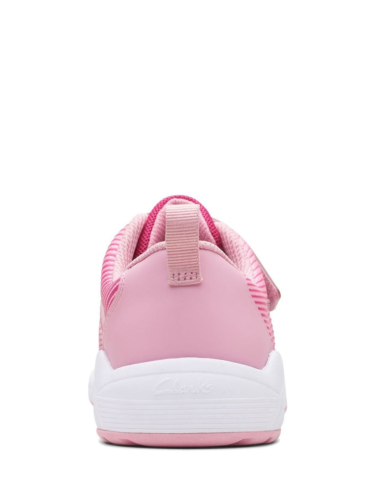 Clarks Pink Multi Fit Older kids Aeon Trainers - Image 6 of 7