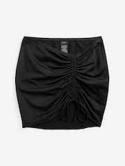 Black Ruched Swim Skirt - Image 4 of 4