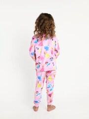 Brand Threads Pink Disney Princess Girls Pyjama Set - Image 2 of 3