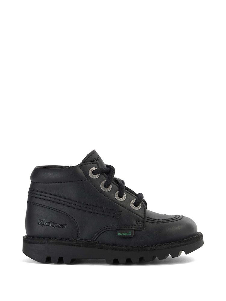 Kickers Black Hi Vegan Boots - Image 1 of 7