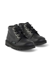 Kickers Black Hi Vegan Boots - Image 4 of 7