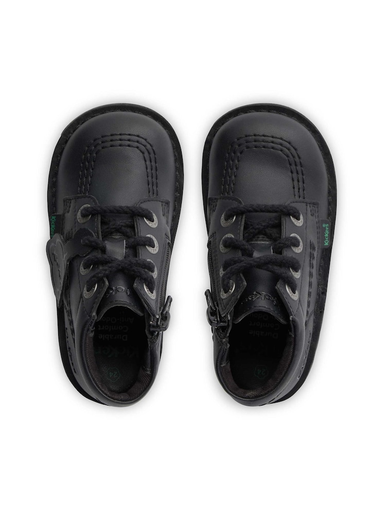 Kickers Black Hi Vegan Boots - Image 7 of 7