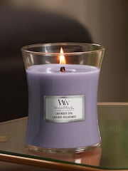Woodwick Purple Medium Hourglass Spa Candle - Image 1 of 2