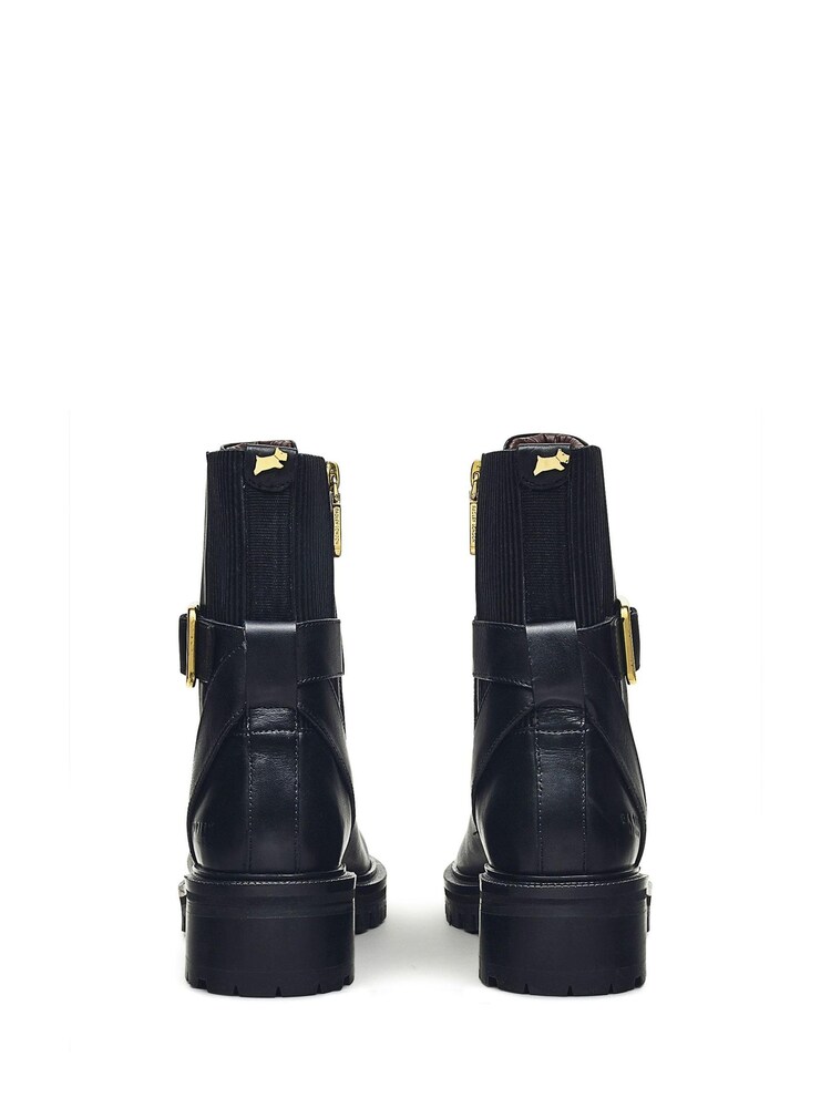 Radley London Guards Parade Black Military Boots - Image 2 of 3 Radley London Guards Parade Black Military Boots - Image 2 of 3