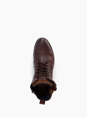 Dune London Brown Call Casual Buckle Detail Ankle Boots - Image 5 of 5