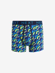 Blue Neon Geometric A-Front Boxers - Image 2 of 7