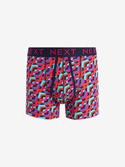 Blue Neon Geometric A-Front Boxers - Image 4 of 7