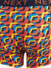 Blue Neon Geometric A-Front Boxers - Image 6 of 7