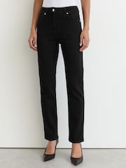 Reiss Black Isabel Petite Slim-Leg Mid-Rise Jeans - Image 3 of 7