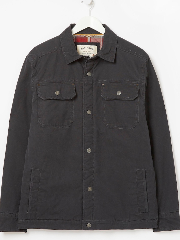 FatFace Grey Rutland Overshirt - Image 4 of 4