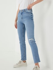 FatFace Blue Chesham Rip & Repair Jeans - Image 1 of 1