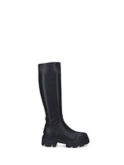 Kurt Geiger London Trekker Sock Knee Black Boots - Image 2 of 5