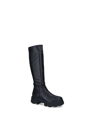 Kurt Geiger London Trekker Sock Knee Black Boots - Image 3 of 5
