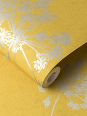 Graham & Brown Yellow Anthriscus Summer 10M Wallpaper - Image 3 of 3