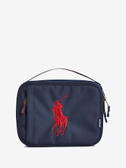 Polo Ralph Lauren Navy Blue Large Pony Logo Lunch Box Bag - Image 1 of 5