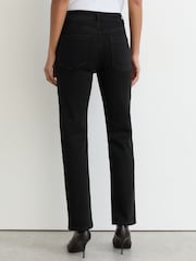 Reiss Black Isabel Slim-Leg Mid-Rise Jeans - Image 5 of 6