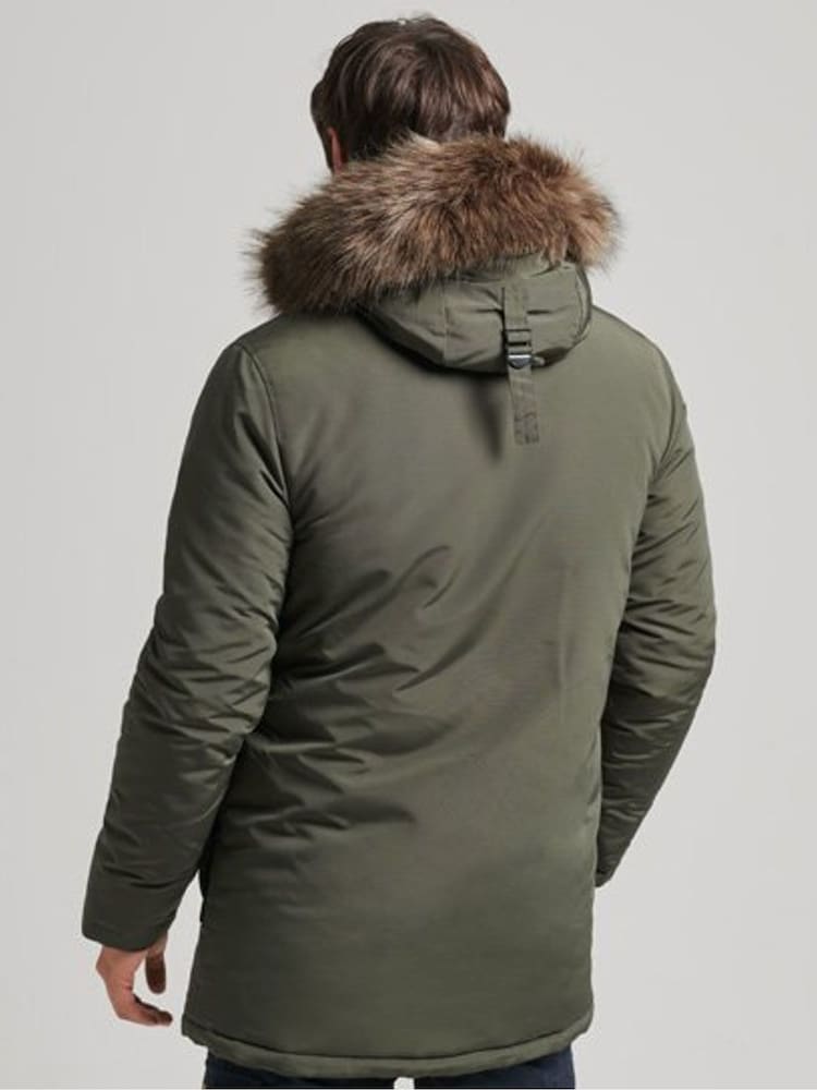 Superdry Surplus Goods Olive Vintage Everest Parka Coat - Image 2 of 7