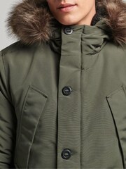 Superdry Surplus Goods Olive Vintage Everest Parka Coat - Image 4 of 7