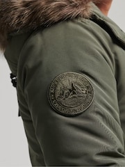 Superdry Surplus Goods Olive Vintage Everest Parka Coat - Image 6 of 7