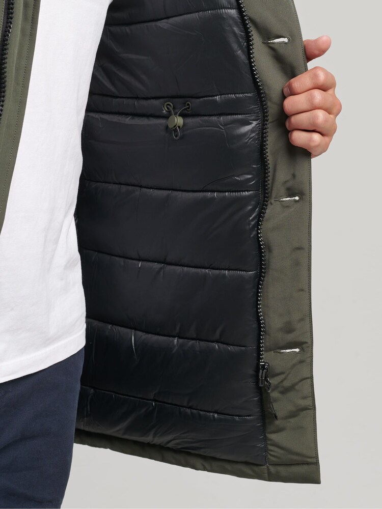 Superdry Surplus Goods Olive Vintage Everest Parka Coat - Image 7 of 7